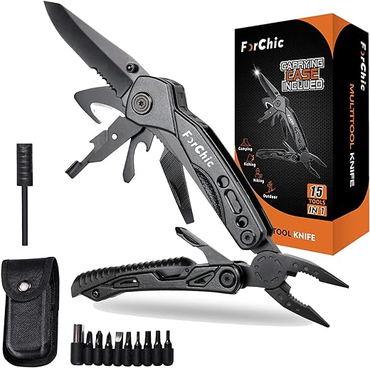 15 in 1 Multitool Pliers, Father's Day Gifts for Him, Christmas Birthday Gifts for Men, Dad Gifts from Daughter Son, Mens Gifts for Dad, Husband, Boyfriend, Grandpa