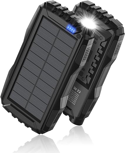 42800mAh Solar Power Bank with Flashlight: Ultimate Portable Charger